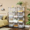 SONGMICS DIY Cube Storage Organizer Shelf Cabinet Bookshelf Bookcase - 2 of 4
