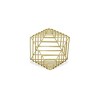 Cheung's Brier Golden Diamond Shaped Decor Piece - Large - 3 of 4