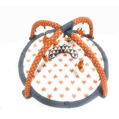 Bacati - Baby Activity Gyms & Playmats (Playful Fox Orange/Grey)