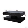 Bella Depot 39.37'' Coffee Table,Modern Coffee Table for Living Room,Living Room Tables - 4 of 4