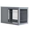 NicBex 32.8Inch Dog Crate Furniture with Wooden Tabletop Double Doors Dog Kennels Indoor Use,Gray - image 2 of 3