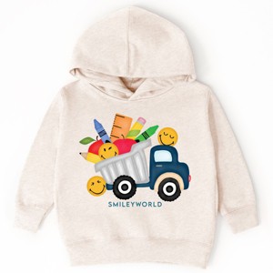 The Juniper Shop SmileyWorld School Dump Truck Toddler Hoodie - 1 of 4