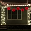 Northlight LED Lighted Starlight Sphere Hanging Outdoor Christmas Decoration- 6" - Red Lights - 3 of 4
