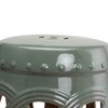 CAVINAS 14"x17" Cooler Side Table Outdoor, Ceramic Bistro Table Outdoor, Modern Gardening Tables for Outdoors - 3 of 4