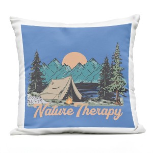 Stupell Industries Vintage Nature Therapy Camp Outdoor Decorative Throw Pillow, 18 x 18 - 1 of 3