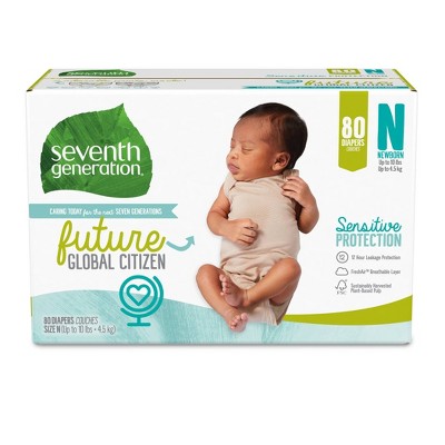Seventh Generation Sensitive Protection Diapers M Pack - 80ct