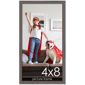 PosterPalooza | Panoramic Textured Grey Picture Frame - UV Acrylic, Foam Board Backing, Hanging Hardware - 1 of 4