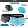 PetAmi Travel Dog Food Bag, Pet Cat Collapsible Bowls Set, Portable Foldable Waterproof Lining - 2 of 4