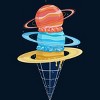 Men's Design By Humans Space-Time Cone-Tinuum By TenkenNoKaiten T-Shirt - 2 of 4