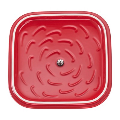 Cherry Red Ceramic 4-Piece Baking Dish Set