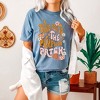 Simply Sage Market Women's Take Me To The Pumpkin Patch Flowers Short Sleeve Garment Dyed Tee - 2 of 2