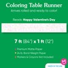 Big Dot of Happiness Happy Valentine’s Day Coloring Table Runner, 7ft Long Hearts Craft Activity Table Cover for Family, Giant Coloring Page - 1 Roll - 4 of 4