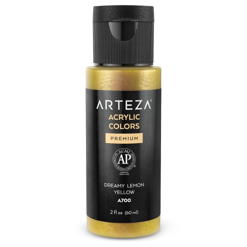 Sway Introduce Where Arteza Iridescent Single Acrylic Paint, Y8 Dreamy Lemon Yellow, 60ml Bottle  : Target