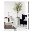 GlasFlength Decorative Wall Mirrors Vanity Mirrors, Rectangular Wall Mirror, Wall Decoration For Bathroom, Living Room, Silver, 36"*30"*1.2" - 3 of 4