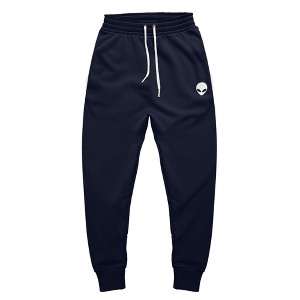Dalix Alien Embroidered Fleece Jogger Cuff Sweatpant Sweats Soft Warm Cute Womens - 1 of 4