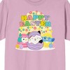 Squishmallows Happy Easter Adult Pink Crew Neck Short Sleeve Tee - image 2 of 2