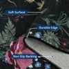 Modern Washable Area Rug for Living Room, Floral Pattern Floor Rug with Non Slip Backing, Low Pile Floor Carpet for Living Room Office - 4 of 4