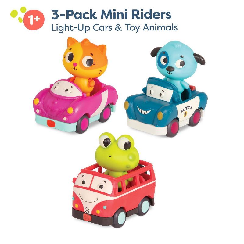 B. toys Light Up Cars 3 pack - Lolo, Woofer, Jax, 4 of 12