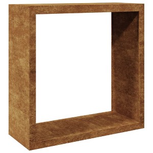 vidaXL Firewood Rack 39.4"x15.7"x39.4" Weathering Steel - 1 of 1