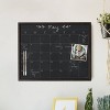 U Brands 16"x20" Wood Frame Chalkboard Calendar - image 4 of 4