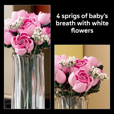 Детские конструкторы LEGO Botanicals Bouquet of Pink Roses 10374 — фото 4