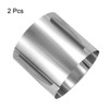 Unique Bargains Stainless Steel Round Adjustable Nonstick Cake Ring 2 Pcs - 3 of 4