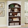 ORRD White & Oak Vintage Library Bookcase, 70.86” Tall 5-Tier Open Shelf with Wall Anchor Kit & Closed Back, for Living Room & Office - 3 of 4