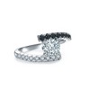 Kylie Engagement Ring Bridal Sterling Silver Black Cz Womens Ginger Lyne Collection - image 3 of 4