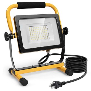 Costway 50W 5000lm LED Work Light Portable Outdoor Camping Job Site Lighting Waterproof - 1 of 4