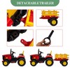 Kids Ride on Tractor with Remote Control, 12V Battery Powered, 35W Dual Motors ,Bluetooth/USB, Safety Belt, 3-Gear-Shift, 7-LED Lights - 3 of 4