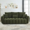 82" Teddy Upholstered 3-Seater Sofa with Solid Wood Frame, Plush Cushions and 3 Back Pillows - 3 of 4