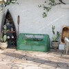 Outsunny Raised Garden Bed with Mini Greenhouse, Steel Outdoor Planter Box with Plastic Cover, Roll Up Window, Dual Use - 3 of 4