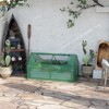 Outsunny Raised Garden Bed with Mini Greenhouse, Steel Outdoor Planter Box with Plastic Cover, Roll Up Window, Dual Use - image 3 of 4