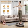SUGIFT Vibration Plate Exercise Machine with 99 Speed Levels, Bluetooth Music, Remote Control & Resistance Bands - 3 of 4
