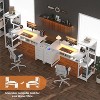 Ahealpus Computer Desk with Power Outlets and Fabric Drawers - 3 of 4