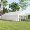 Heavy Duty Wedding Tent & Carport, Portable Garage with Removable Sidewalls, Large Outdoor Canopy with Windows for Event - 2 of 4