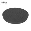 Unique Bargains Round Non-Slip Chair Leg Floor Protectors for Bed Stopper 8 Pcs 3.5'' Black - 3 of 4