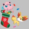 Women's Pokemon Christmas Jigglypuff and Fennekin Stocking T-Shirt - 2 of 4