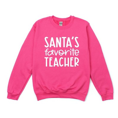 Simply Sage Market Women's Graphic Sweatshirt Santa's Favorite Teacher