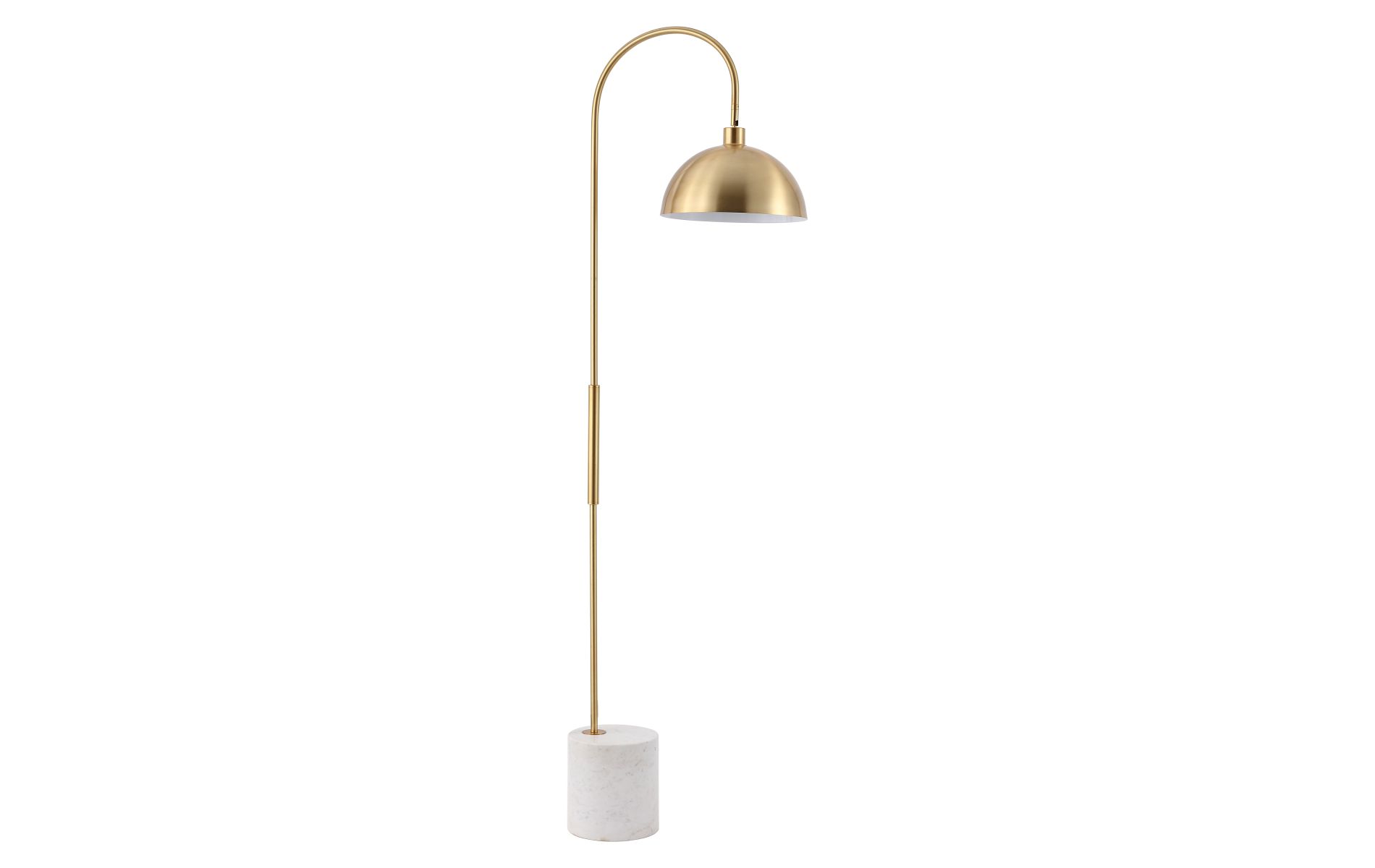 Rosabellina 68" Marble Base Floor Lamp - CTL1104 - Gold/White - Safavieh Couture