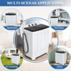 KRISRATE Washing Machine 30Lbs Twin Tub Portable Washing Machine, 19Lbs Washer 11Lbs Spinner Combo with Drain Pump Time Control for Apartment Dorm RV - 2 of 4