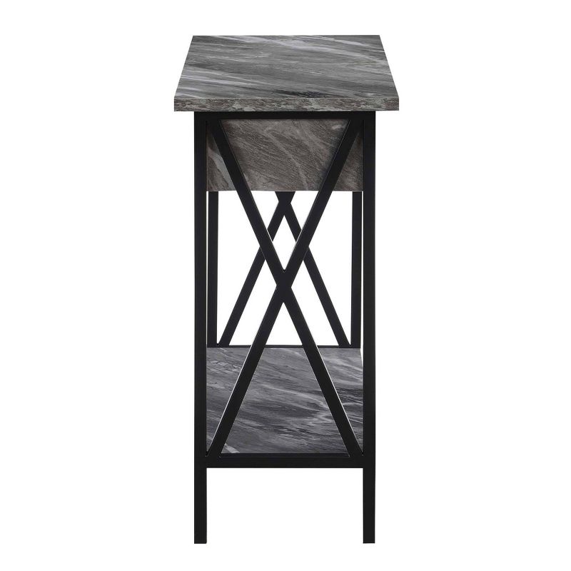 Tucson Flip Top End Table with Charging Station and Shelf - Breighton Home, 5 of 11