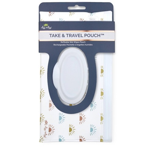 Itzy Ritzy Take & Travel Pouch Reusable Baby Wipes Case - Sun : Target