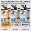 Airsurfer 2-Pack 42" Modern Ceiling Fans with Reversible Quiet Motor, Dimmable 3-Color LED Light, Remote & Memory Function - 4 of 4