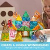 50PCS Magnetic Tiles Jungle Animal Set for Kids, Educational STEM Toy for Boys & Girls Ages 3-5 4-8, Xmas Birthday Party Gift for Toddlers - 2 of 4