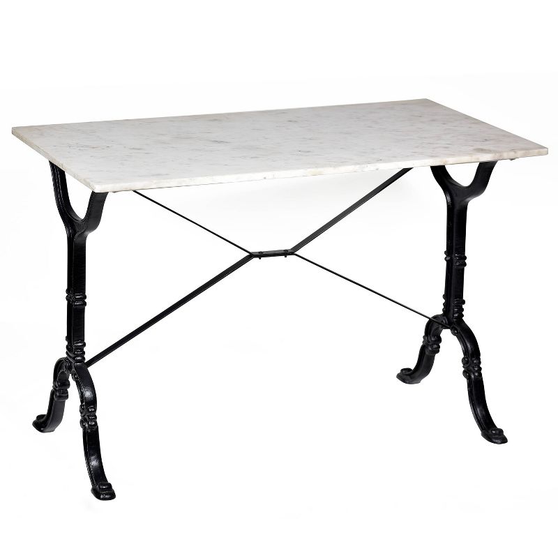 Draven Marble Top Bar Table White/Black - Carolina Chair &#38; Table, 1 of 7