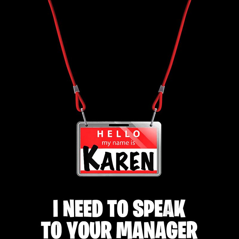 Junior's Design By Humans Karen Halloween Costume I Need To Speak To Your Manager By MonVit T-Shirt, 2 of 4
