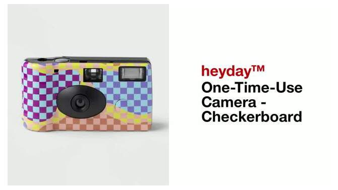 One-Time-Use Camera - heyday&#8482; Checkerboard, 2 of 6, play video