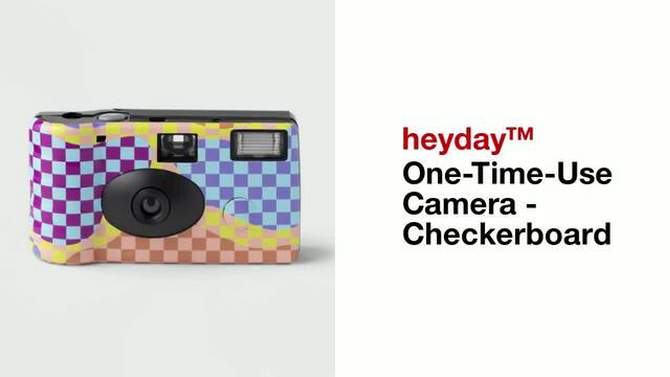 One-Time-Use Camera - heyday&#8482; Checkerboard, 2 of 6, play video