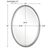 Uttermost Sherise Brushed Nickel Oval Mirror - 3 of 4